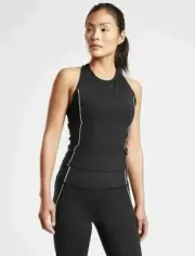 Athleta Lightning Tank in Super Sonic NEW - SMALL - Black NWT Women's Top