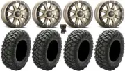 ITP Inertia Bdlk 15" Wheels Br +40mm 30" Crawler XR Tires Polaris Ranger XP 9/1K