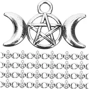 [STOBOK] Moon Charms 80pcs Witchy Gothic Charms for Diy Necklace Bracelet Making