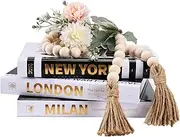 Decorative Books for Home Decor,3 PiecesTravel Themed Decorative Books Set,Modern Gold Foil Decorative Books Stack,Real Hardcover Decor Books,for Any Table or Shelf/Living Room/Bedroom(Gold foil)
