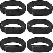Vriusi Boot Blousing Straps, 6x Hook and Loop Elastic Blousing Bands, Polyester Nylon Cowboy Boot Accessories, Elastic Boot Ankle Straps, Adjustable Ankle Straps for Fishing, Hunting and Hiking,