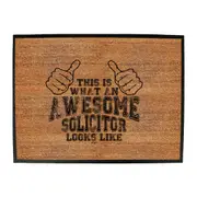 This Is What Awesome Solicitor - Funny Novelty Doormat Man Cave Floor mat