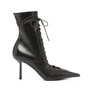 [Le Silla] Le Silla 80mm Colette Ankle Boots 41 IT BROWN