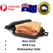 Microwave Sandwich Toaster Maker Toastie Snack Non Stick Silicone Outer Case NEW