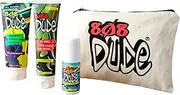 808 Dude Skincare Kit for Teens. Shampoo & Body Wash, Face Wash & Deodorant with Eco-Friendly Cotton Toiletry Bag