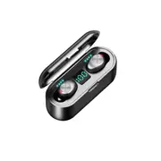 Digital Display Led Breathing Light Binaural Call Bluetooth Headset Digital Display Button Version