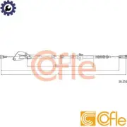 CLUTCH CABLE 92.18.2511 FOR KIA PICANTOI G4HE 1.0L G4HG 1.1L 4cyl PICANTO I 1.1L