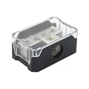 ZOOKOTO 1/0 Gauge in to 4 Gauge Out Power Distribution Block Platinum Series(...