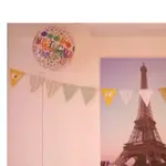 彩虹魔法樂園生日透明立體氣球鋁箔