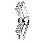 Shower Caddy Shelf Stainless Steel No Drilling Corner Bath Organizer With Non AU