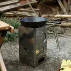 Charcoal Chimney Starter Wood Burner Heavy Duty Compact Small Thickened