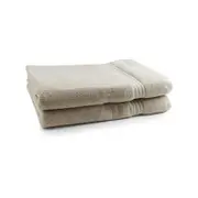 2pc Onkaparinga 90x167cm Flinders Bath Sheet 600GSM Linen