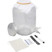 1.3 Gal Kombucha Brewing Kit - Includes Thermometer Tape, PH Strips, Lid, Valve