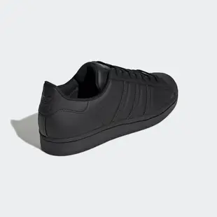 adidas Superstar 男女休閒鞋 經典Originals 皮革 貝殼頭 黑武士 全黑-EG4957