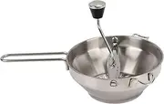 Gigicial Stainless Steel Food Grinder, Ergonomic Design, Manual Mashed Vegetables, Fruits, Potatoes, Garlic Puree Press, Suitable for Tomato Sauce, Potatoes