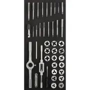 39pc Ampro Tap and Die Set Imperial Threading Tool Set Heavy Duty TS45922