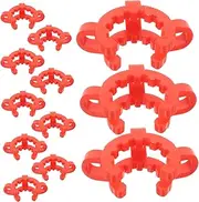 BUGUUYO 12pcs Plastic Laboratory Conical Mounting Clips Strong Keck Clamps for Secure Glassware Chemical Experiments for Reliable Use Random Color