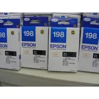 在飛比找蝦皮購物優惠-EPSON 198 原廠高印量L黑色墨水匣500張 C13T