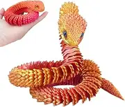3D Printed Snake - Articulated Fidget Toys | 2.5 Ft Realistic Collectible 3D Printed Snake for Desk Home Decoration Party Birthday