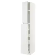 METOD / MAXIMERA hc w p-o func 1dr/4drw, white/Stensund white, 40x60x240 cm