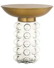 TOV Furniture Bubble Glass Side Table
