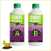 Nutrifield Hydroponics Plant Growth Base Nutrients "Elements Bloom" A+B 1L or 5L