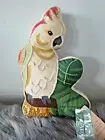 TOMMY BAHAMA SEQUIN PARROT SHAPED INDOOR OUTDOOR PATIO DECOR PILLOW- 2 Available
