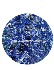 Sodalite Round Table Top / Coffee Table Top/Dining Table Top / Living room Decor