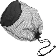 [GAROZATION] Fine Mesh Bucket Bag Beach Party Mesh Bag Mesh Beach Bag Swim Beach Bag Large Beach Bag Women Beach Tote Bag With Drawstring Design