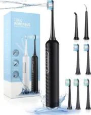 Electric Toothbrush with Water flosser, 3 in 1 Teeth Cleaning Kit with 7 Mode...