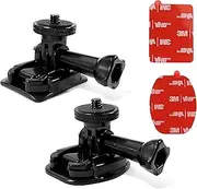 Flexible Adhesive Mount for Insta 360 ACE Pro X5 X4 X3 X2 X RS R GO 3S 2, Helmet Sticky Mounts Buckle Mount Screw Accessory Kit Compatible with GoPro Hero 13 Max Session and DJI Osmo Action Cameras