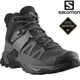 Salomon X Ultra 4 Mid Wide 男款中筒寬楦Gore-tex防水登山鞋 L41294600 黑/灰/珍珠藍