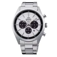 在飛比找蝦皮購物優惠-Orient 東方 手錶 男錶 太陽能 三眼 日期顯示 白色