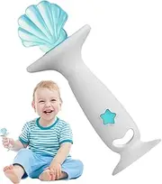 Teething Tubes | Soft Teething Relief Toy with Suction Base,Funny Chew Toys for Teething, Sensory Play Teether for Home, Travel