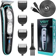 Professional Hair Clippers for Men - VGR Electric Cordless Hair Clippers Hair Trimmer Beard Trimmer Hair Shaver USB Rechargeable Waterproof with Adjustment Size and Speed for Men, Families, Pets