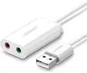 UGREEN USB 2.0 External 3.5mm Sound Card Adapter (30143) (V28-ACBUGN30143)