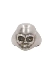Ann Demeulemeester Logo Engraved Ring S Silver