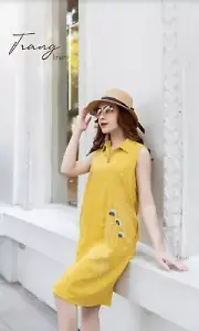 Women linen dress