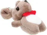 [HAWILLOSCH] Couple Kangaroo Plush Keychain Pendant Cute Cartoon Animal Ornament Creative Decorative Accessory for Bags and Keys Bow Kangaroo Keychain