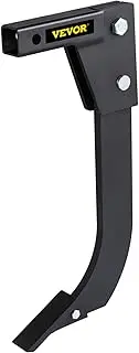 VEVOR Hitch Mounted Ripper, 46 cm Shank Length Box Scraper Shank, 4 Hole Site Box Blade for Tractor, 2 Locating Pins Ripper Shank, 2 Plough Tips Box Blade Shank Teeth