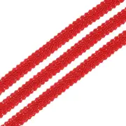 1/2" x 13 Yards Gimp Braid Trim Polyester Woven Fabric Ribbon, Red
