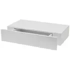 WALLSCAPES Decoratives Shelf 19?x 9.875? Floating Modern w/ Drawer in White