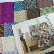 Trail Mix Scrappy Quilt Kit w/ Book 84 x 102 Fabrics Patchwork Country Colors