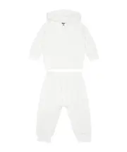 quilted hooded tracksuit set 36M,24M,12M White