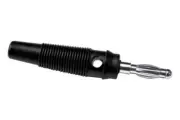 CONN, Banana PLUG, 24A, 60V, BLACK, Banana Test Connectors BU-32616-0