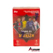 2020-21 Topps Chrome Champions League UEFA UCL Soccer Merlin Sealed Blaster Box