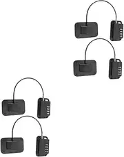 HEALEEP 4 Sets Safety Fridge Locks Child Proof Window Locks Multi-Number Code for Boys and Girls