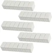 5Pcs Weekly Mini Pill Boxes with Compartments Portable Storage Container for Medication Braille Design for Daily Use and Travel Compact Pill Organizer White