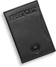 [Alban] Passport and Vaccine Card Holder Combo – Leather Passport Holder with Vaccine Card Slot, Passport Wallet, Passport Cover, Cute Passport Case Women, Slim Travel Accessories RFID Passport Holder,