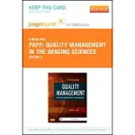 QUALITY MANAGEMENT IN THE IMAGING SCIENCES PAGEBURST E-BOOK ON VITALSOURCE RETAIL ACCESS CODE